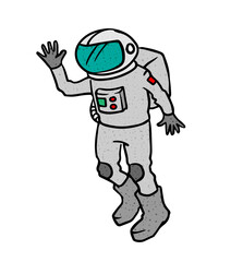 Fototapeta premium vector illustration of an astronaut