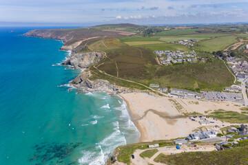 Porthtowan, Cornwall from the air