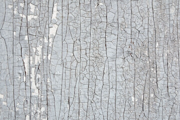 Obraz premium old wooden surface with cracked paint. Background