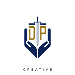 dp logo design vector 