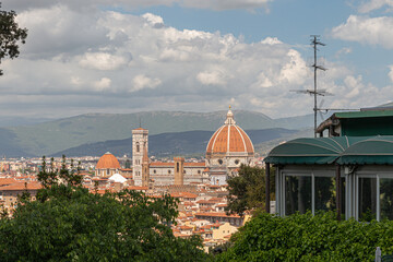 Fototapeta na wymiar View over florence with Santa Maria del Fiore
