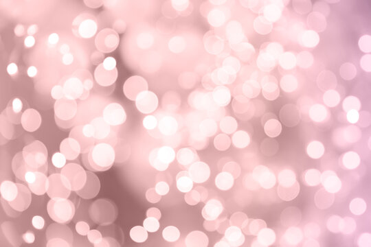Blurred view of pink lights, bokeh effect