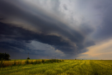 Fototapeta na wymiar the storm clouds cumulonimbus