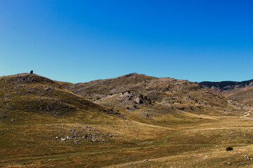 Autumn landscape of Bjelasnica mountain. Bjelasnica Mountain.