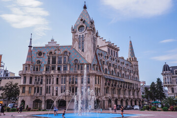 Fototapeta na wymiar Georgia, Batumi. Old town, Europe square.