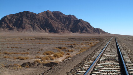 railway in the desert