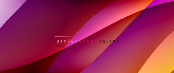 Fluid gradient waves with shadow lines and glowing light effect, modern flowing motion abstract background for cover, placards, poster, banner or flyer
