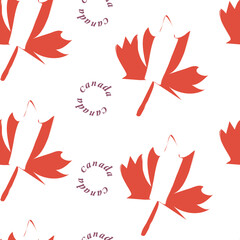 Obraz premium wector illustration happy Canada Day