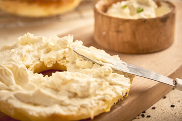 Plain Cheese & Bagel