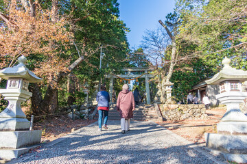 Fototapeta na wymiar Keisoku-ji Temple is the autumn leaves spots in Shiga, Japan.