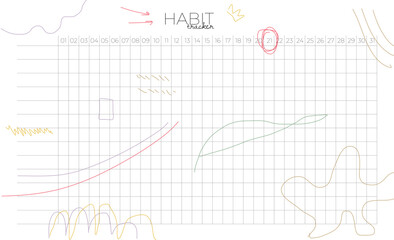 Habit tracker - minimalism