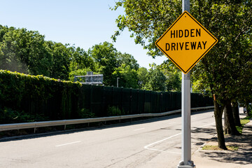 road sign on the road