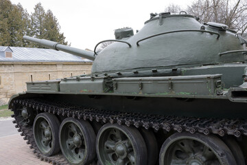Fototapeta na wymiar Soviet main battle tank T-62