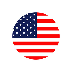 america flag icon vector design template