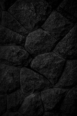 black,The stone surface with black cracks can be used as a background.