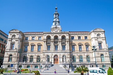 Fototapeta na wymiar City hall or council. Bilbao, Bizkaia, Basque Country (Spain).