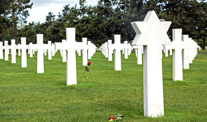 American Cemetery at Colleville-Sur-Mer, Normandie, France.