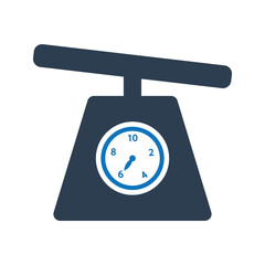 Weight Scale Icon. kitchen scales icon