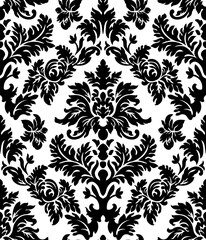 Fototapeta premium Seamless texture with floral ornaments. High realistic illustration.