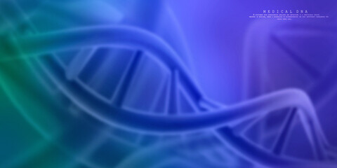 3d render of dna structure, abstract background
