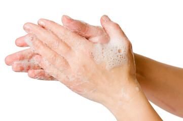 Fototapeta premium Hand washing flat