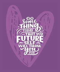 Be yourself lettering slogan. Funny quote for blog, poster and print design. Modern calligraphy text about selfcare. Vector