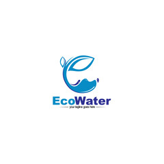 eco water nature abstract logo design