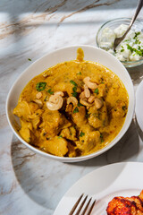 Indian Korma Curry Dinner
