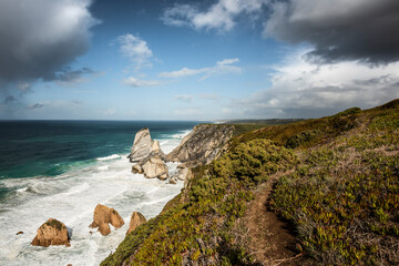 Cabo Da Roca Portugal bright beautiful seashore views