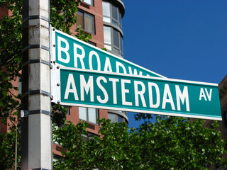 street sign in the city