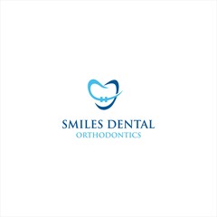 Dental Care Creative Concept Logo Design Template