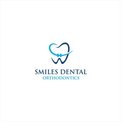 Dental Care Creative Concept Logo Design Template