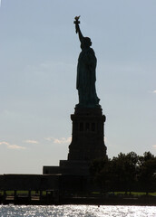 statue of liberty silhouette 