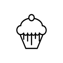 cupcake icon design vector template