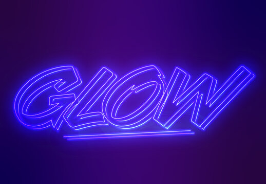Glowing Neon Text Effect