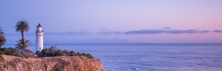Sunset over the Pacific Ocean in Rancho Palos Verdes 