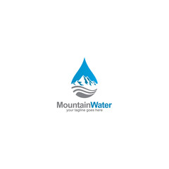 mountain water drop logo