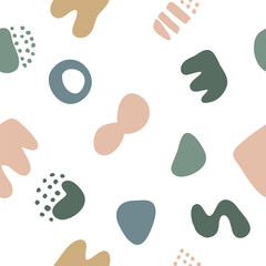 Abstract doodle seamless pattern for use in design for textile, dress  bag or t shirt print, wallpaper, wrapping etc