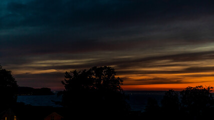 Sonnenuntergang am Nordstrand von Göhren auf der Insel Rügen