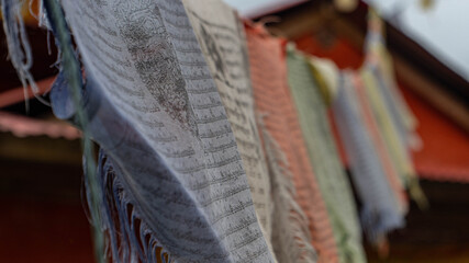 Obraz premium Prayer flags, Khumbu Valley, Nepal