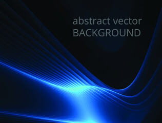 abstract blue vector wave background texture
