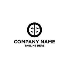 font design ss logo template