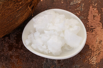 Dietary Coconut oil in the bowl