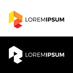 Obraz premium Letter R logo. Icon vector.