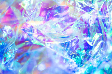 Abstract holographic trendy background. Magical bokeh overlay or a design element.