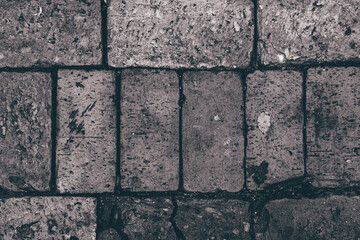 abstract black and white old brick wall
