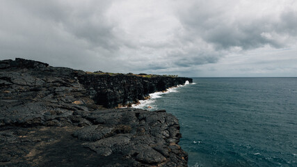 storm clouds over the ocean