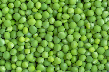 fresh green peas background texture top view