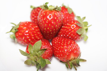 strawberry on white background