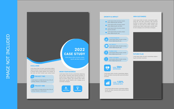 case study template with minimal design	